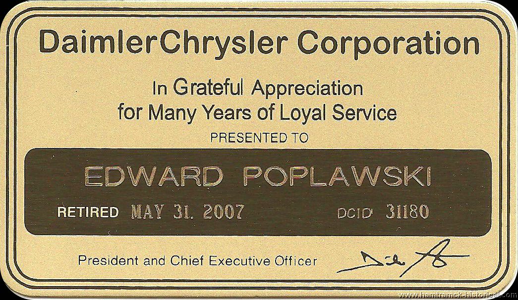 Diamler chrysler pension information #2